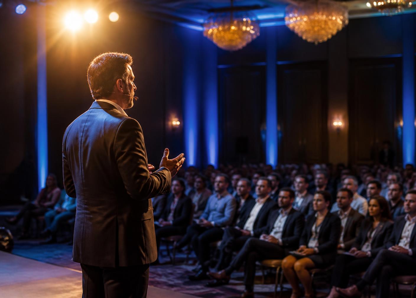 Palestra em um evento da Alavanca
